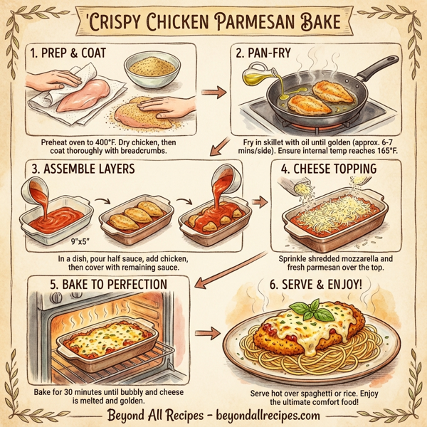 Crispy Chicken Parmesan Bake instructions