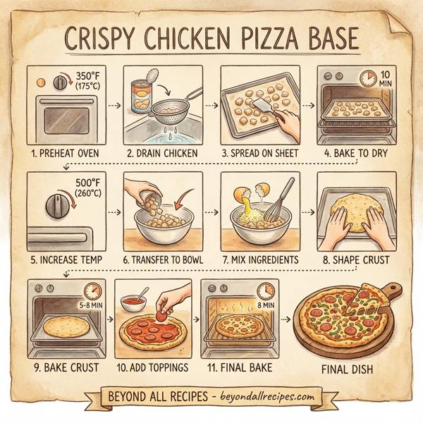Crispy Chicken Pizza Base instructions