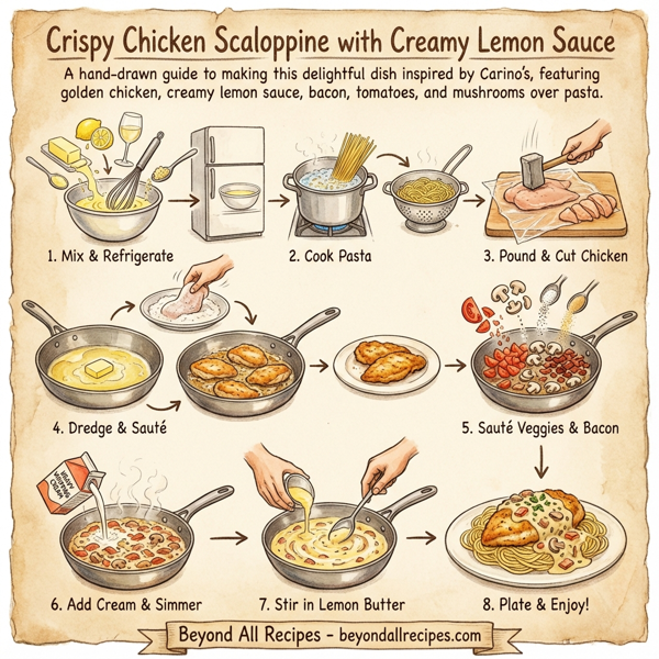 Crispy Chicken Scaloppine with Creamy Lemon Sauce instructions