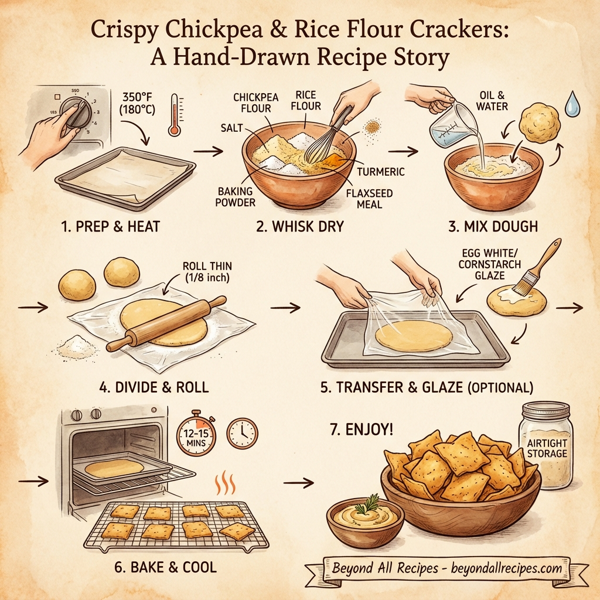 Crispy Chickpea & Rice Flour Crackers instructions
