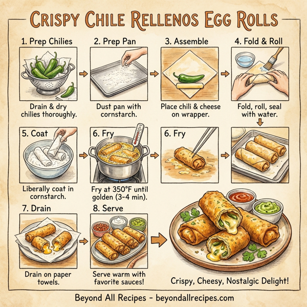 Crispy Chile Rellenos Egg Rolls instructions