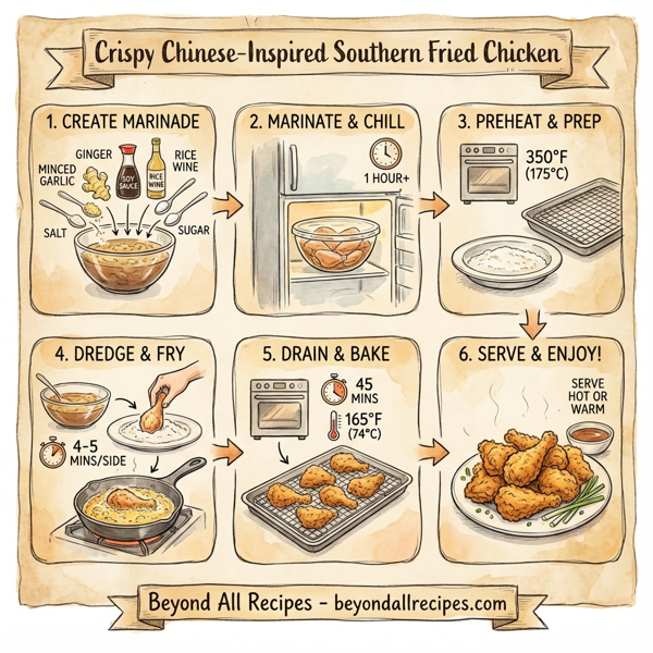 Crispy Chinese-Inspired Southern Fried Chicken instructions