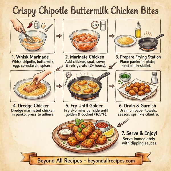 Crispy Chipotle Buttermilk Chicken Bites instructions