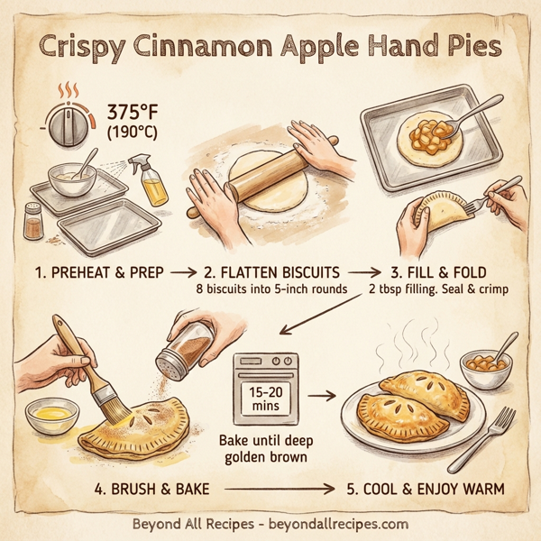 Crispy Cinnamon Apple Hand Pies instructions