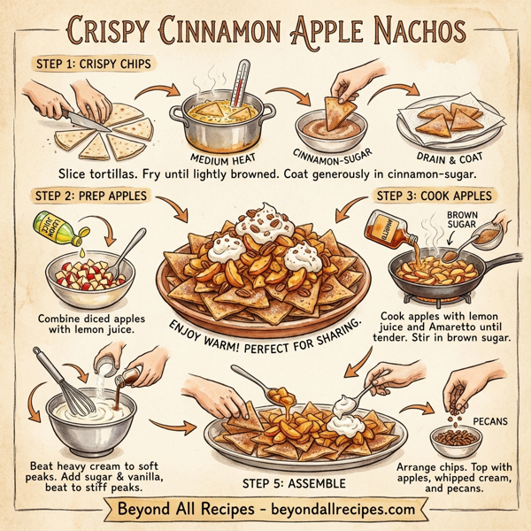 Crispy Cinnamon Apple Nachos instructions