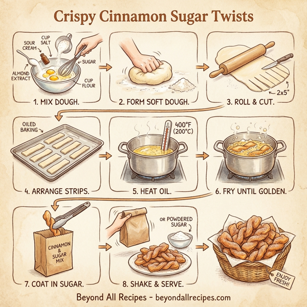 Crispy Cinnamon Sugar Twists instructions