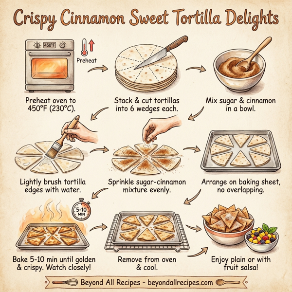 Crispy Cinnamon Sweet Tortilla Delights instructions