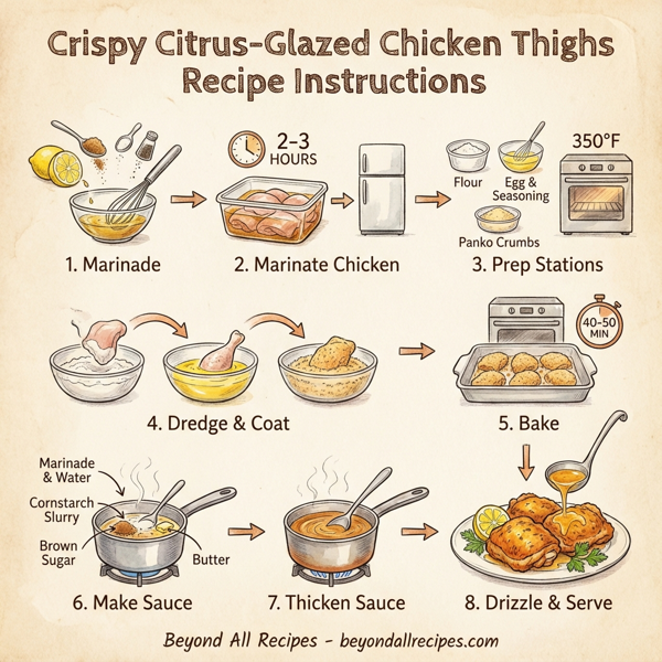 Crispy Citrus-Glazed Chicken Thighs instructions