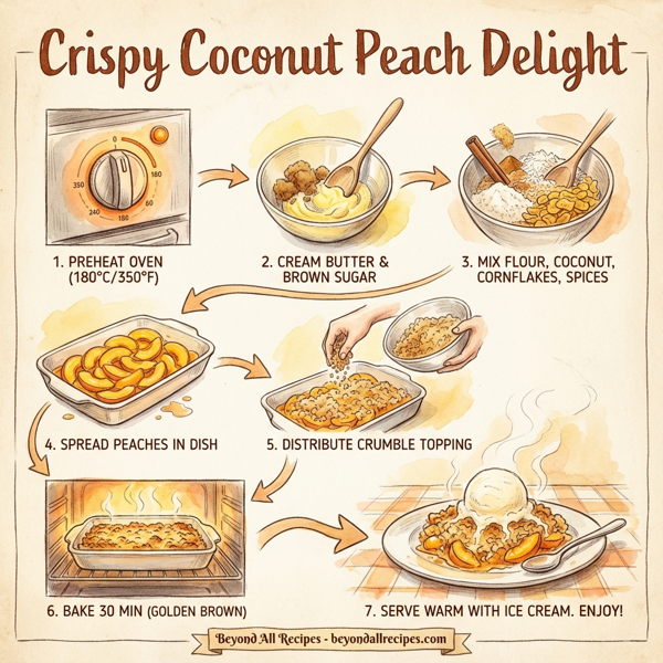 Crispy Coconut Peach Delight instructions