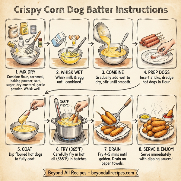 Crispy Corn Dog Batter instructions