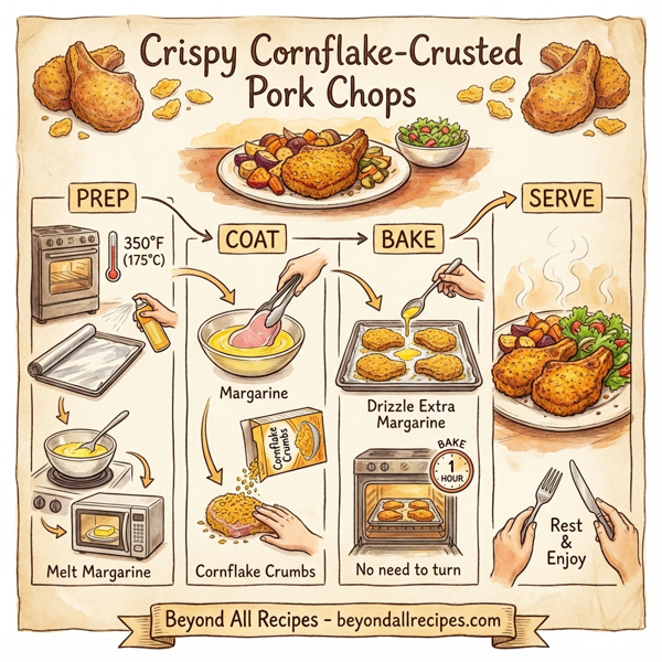 Crispy Cornflake-Crusted Pork Chops instructions
