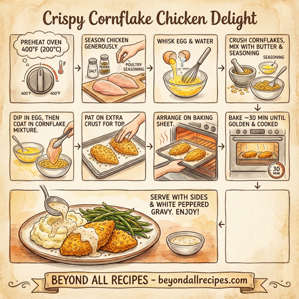 Crispy Cornflake Chicken Delight instructions