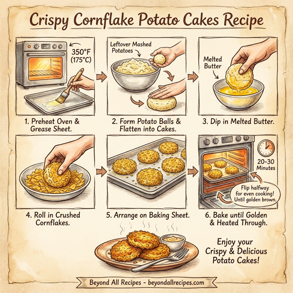 Crispy Cornflake Potato Cakes instructions