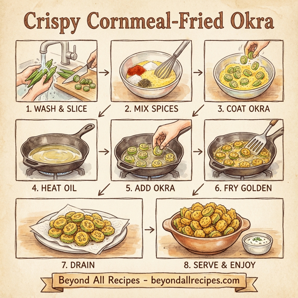 Crispy Cornmeal-Fried Okra instructions