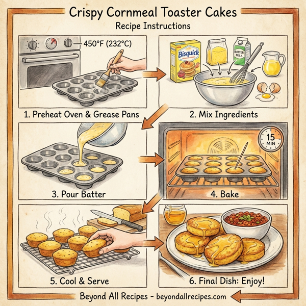 Crispy Cornmeal Toaster Cakes instructions
