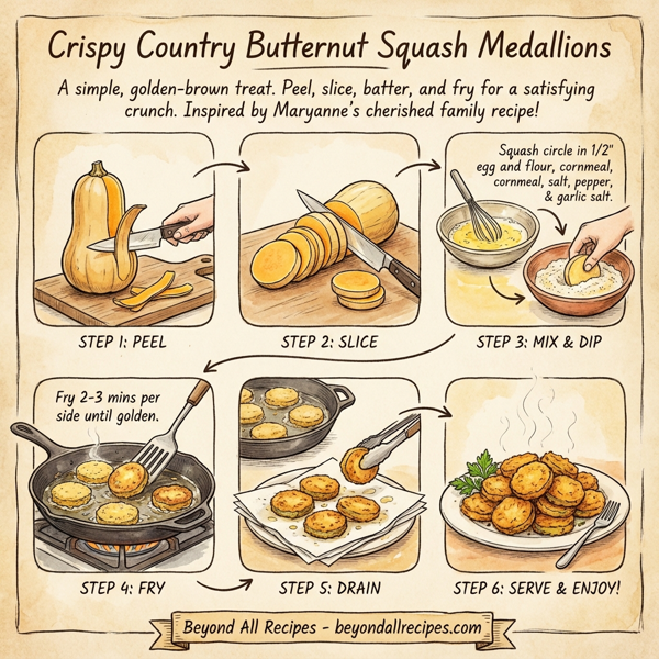 Crispy Country Butternut Squash Medallions instructions