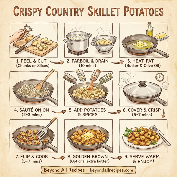 Crispy Country Skillet Potatoes instructions
