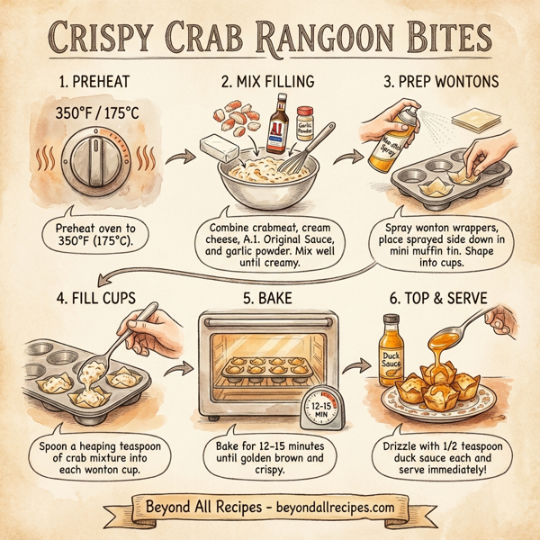 Crispy Crab Rangoon Bites instructions