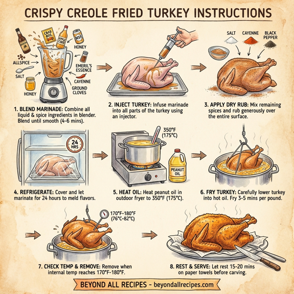 Crispy Creole Fried Turkey instructions