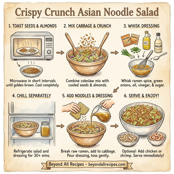 Crispy Crunch Asian Noodle Salad instructions