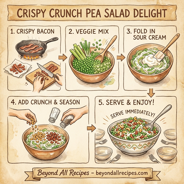 Crispy Crunch Pea Salad Delight instructions