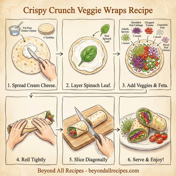 Crispy Crunch Veggie Wraps instructions