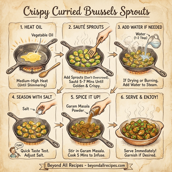 Crispy Curried Brussels Sprouts instructions