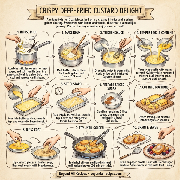 Crispy Deep-Fried Custard Delight instructions