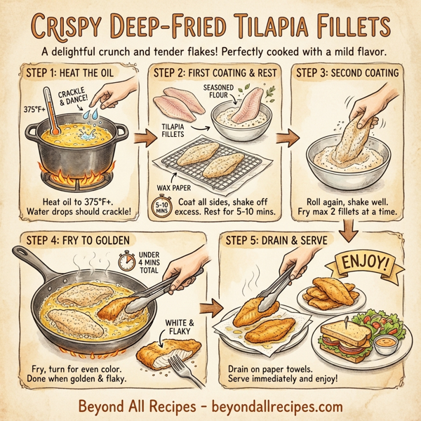 Crispy Deep-Fried Tilapia Fillets instructions