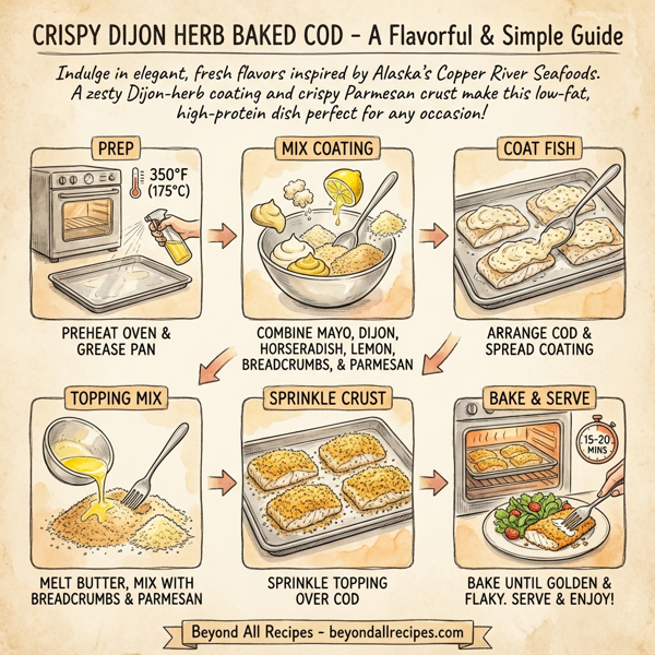 Crispy Dijon Herb Baked Cod instructions