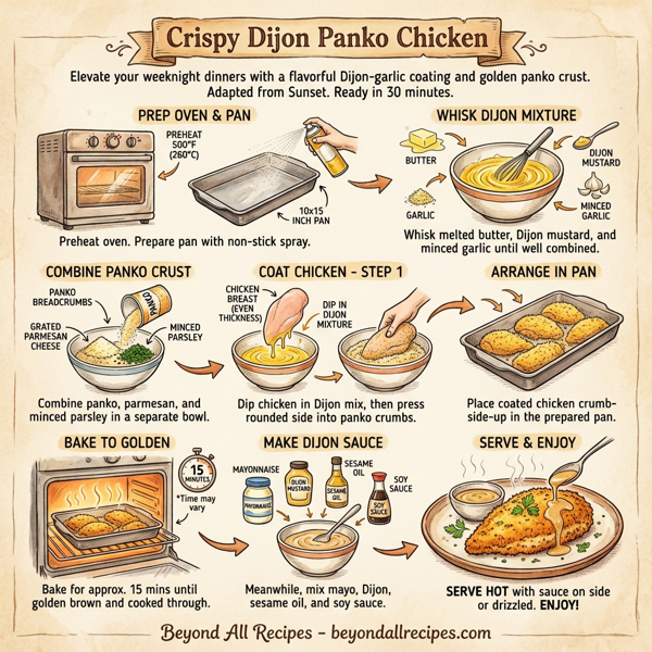 Crispy Dijon Panko Chicken instructions
