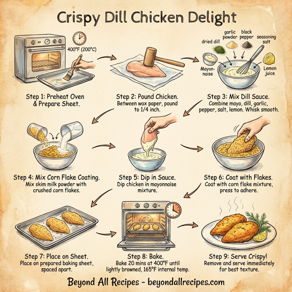 Crispy Dill Chicken Delight instructions