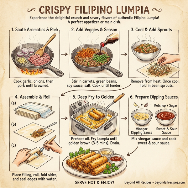 Crispy Filipino Lumpia instructions