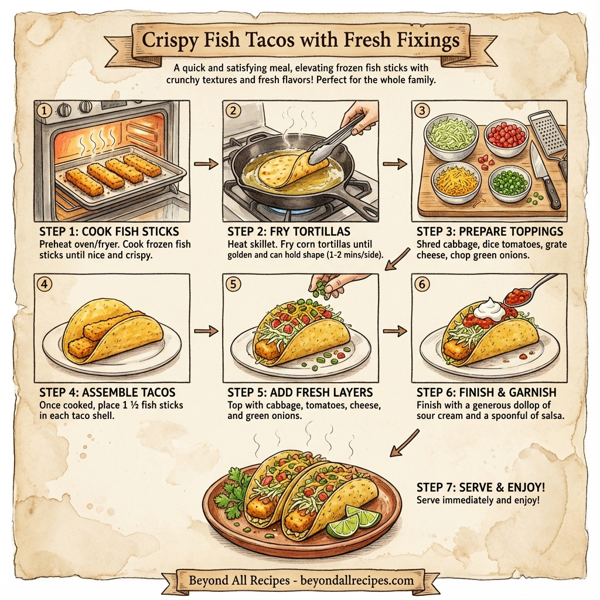 Crispy Fish Tacos with Fresh Fixings instructions