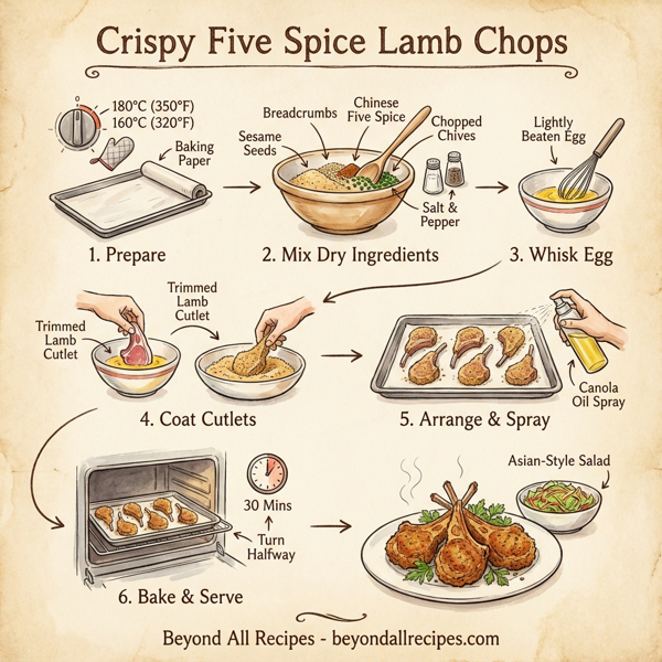 Crispy Five Spice Lamb Chops instructions