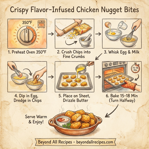Crispy Flavor-Infused Chicken Nugget Bites instructions