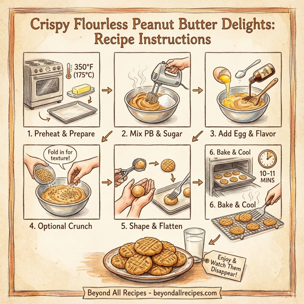 Crispy Flourless Peanut Butter Delights instructions