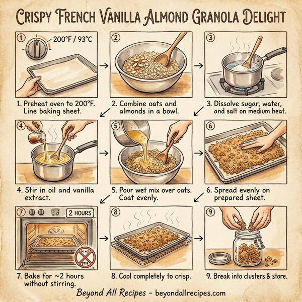 Crispy French Vanilla Almond Granola Delight instructions