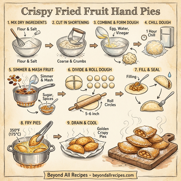 Crispy Fried Fruit Hand Pies instructions