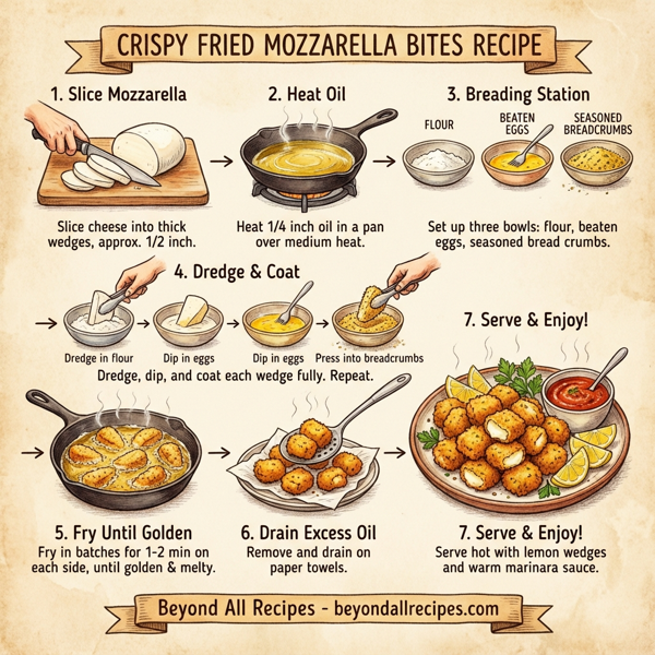 Crispy Fried Mozzarella Bites instructions