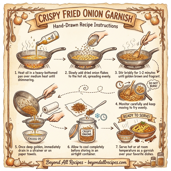 Crispy Fried Onion Garnish instructions