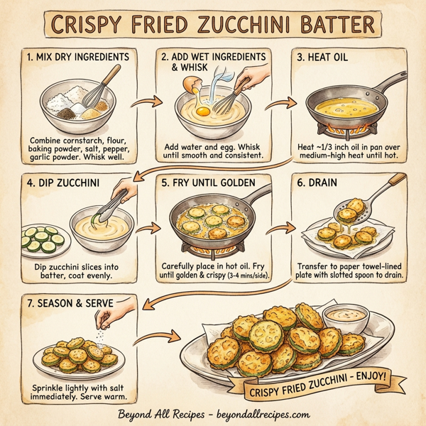 Crispy Fried Zucchini Batter instructions