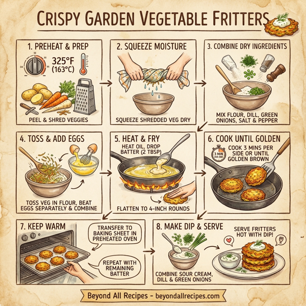 Crispy Garden Vegetable Fritters instructions
