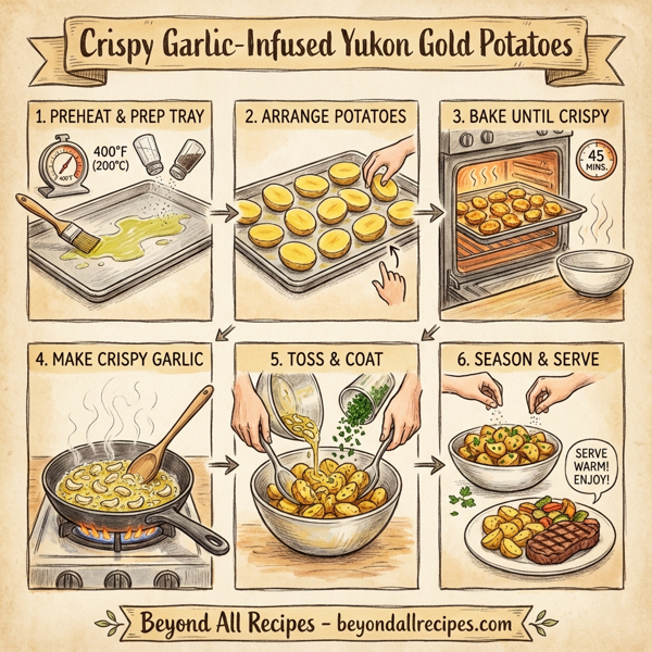 Crispy Garlic-Infused Yukon Gold Potatoes instructions