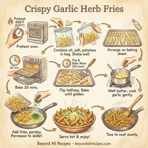 Crispy Garlic Herb Fries instructions