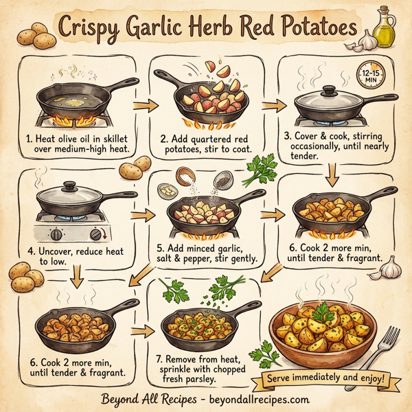 Crispy Garlic Herb Red Potatoes instructions