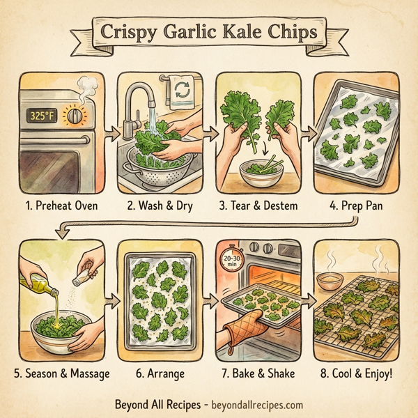 Crispy Garlic Kale Chips instructions