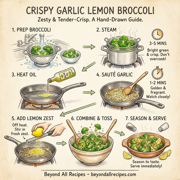Crispy Garlic Lemon Broccoli instructions
