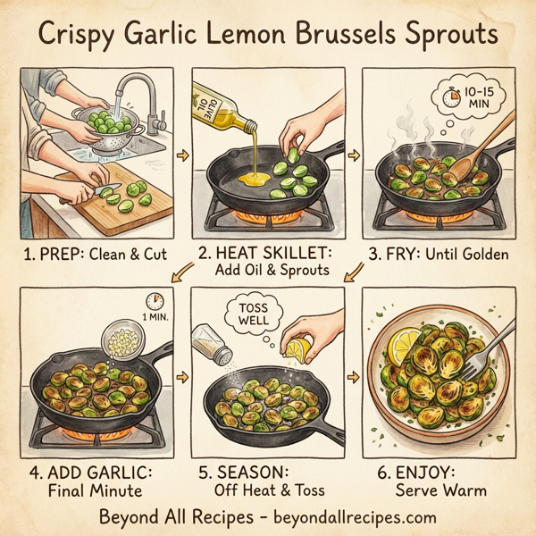 Crispy Garlic Lemon Brussels Sprouts instructions