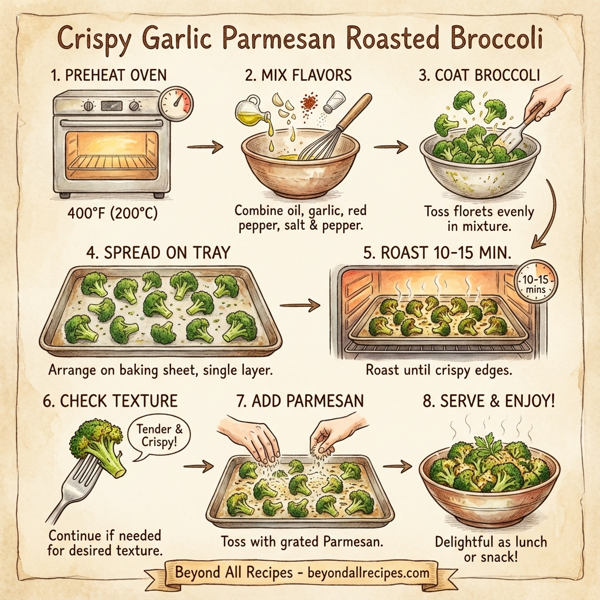 Crispy Garlic Parmesan Roasted Broccoli instructions